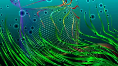 Renkli Daireler dans üstünde belgili tanımlık perde