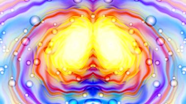 ekran renkli topları dans