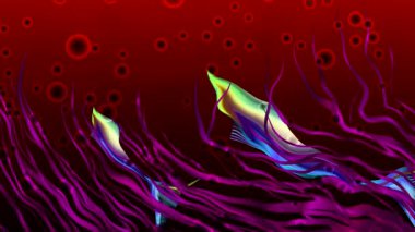 ekran renkli topları dans