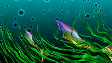 ekran renkli topları dans