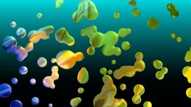 Ekrandaki renk kalıplarının dans