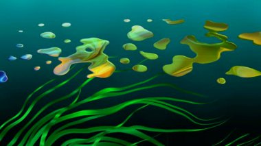 Ekrandaki renk kalıplarının dans