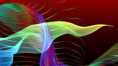 Ekrandaki renk kalıplarının dans