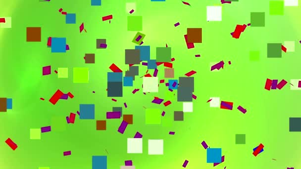 Danse Confettis Colorés Sur Écran — Video