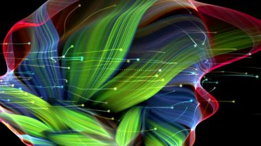 renkli çizgiler dans üstünde belgili tanımlık perde