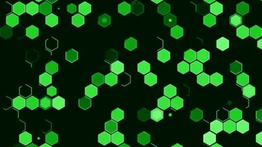 ekranda renkli şekiller dans