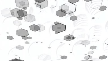 ekranda renkli şekiller dans