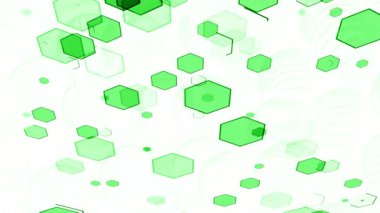 ekranda renkli şekiller dans