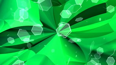 ekranda renkli şekiller dans