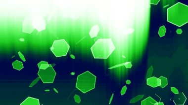 ekranda renkli şekiller dans