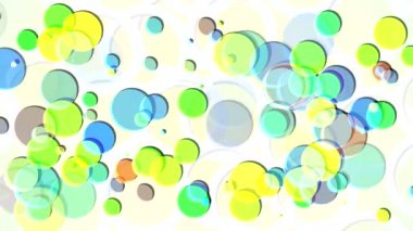 ekranda renkli şekiller dans