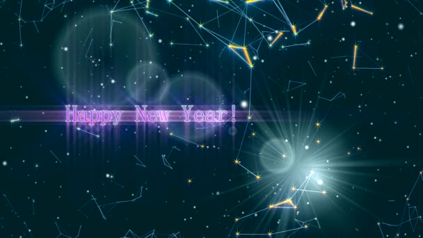 Año Nuevo Vuela Hacia Nosotros — Vídeos de Stock