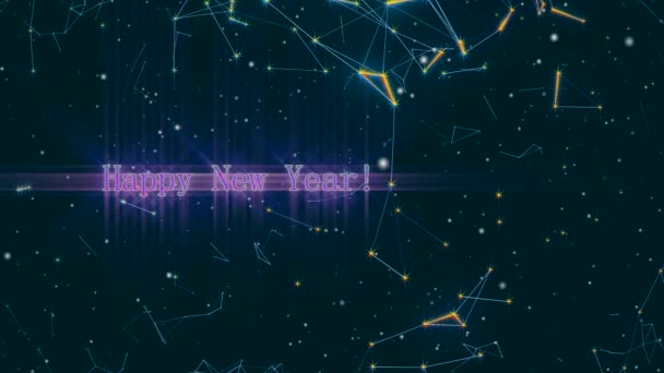 Año Nuevo Vuela Hacia Nosotros — Vídeo de stock