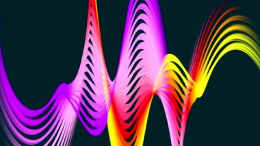 Ekrandaki renk kalıplarının dans