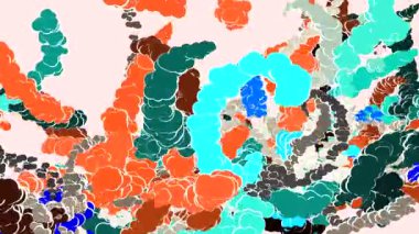 Renkli resimler dans üstünde belgili tanımlık perde