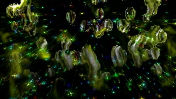 Dança Figuras Coloridas Tela — Vídeo de Stock