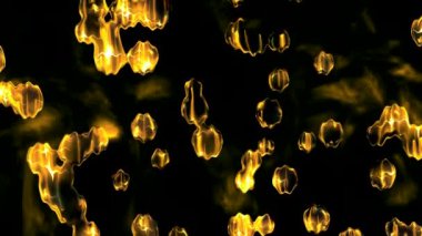 ekranda renkli şekiller dans