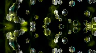 ekranda renkli şekiller dans