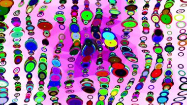 ekranda renkli süslemeleri dans