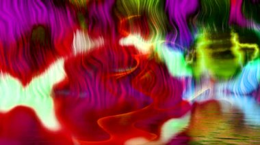 su üzerinde renk kalıplarının dans