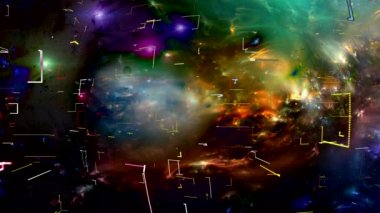 geometrik şekiller dans üstünde belgili tanımlık perde