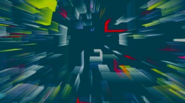 geometrik şekiller dans üstünde belgili tanımlık perde