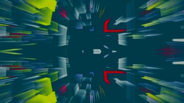 geometrik şekiller dans üstünde belgili tanımlık perde