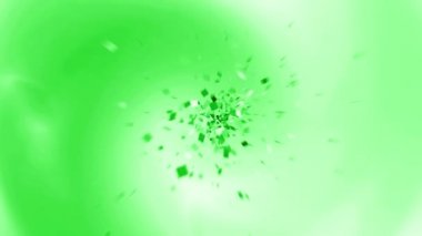 ekranda renkli şekiller dans