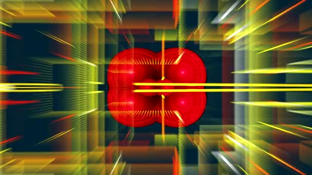 motifs de couleur de danse sur l'écran 