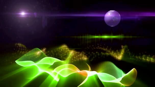 motifs de couleur de danse sur l'écran 