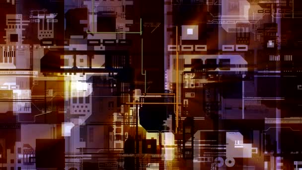 danse de lignes colorées sur l'écran 