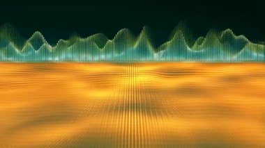 ışık bir manzara ekrandaki çizer.