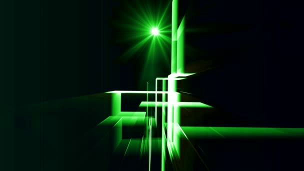 lumière dessine un paysage sur l'écran 