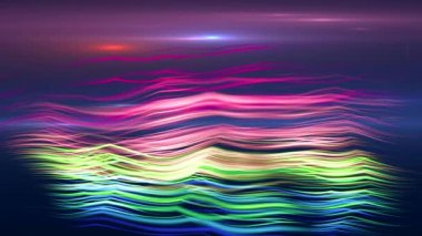 ışık çizgiler ekranda çizer.