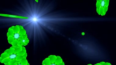 çiçekler ekranda desenler çizmek