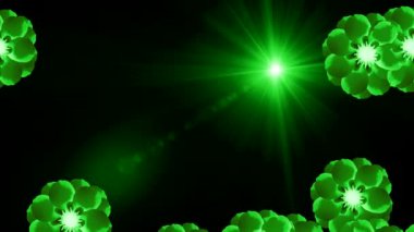 çiçekler ekranda desenler çizmek