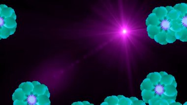 çiçekler ekranda desenler çizmek