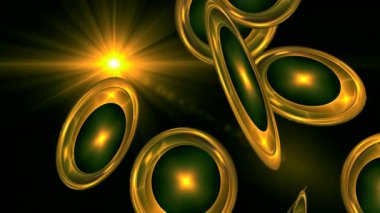 ekranda renkli disklerin dans