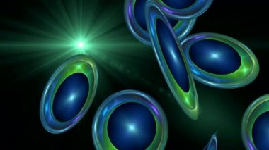 ekranda renkli disklerin dans