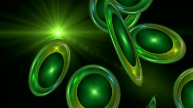 ekranda renkli disklerin dans