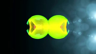 ekranda renkli şekiller dans