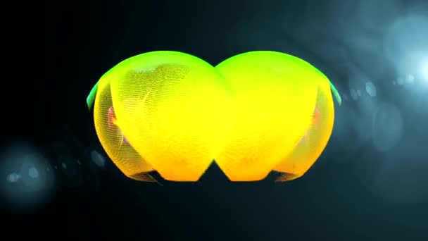 danse de figures colorées sur l'écran 