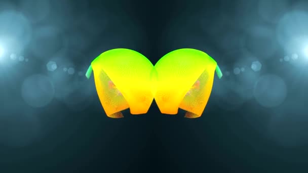 danse de figures colorées sur l'écran 