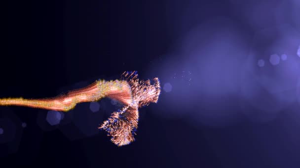 Dança Figuras Coloridas Tela — Vídeo de Stock