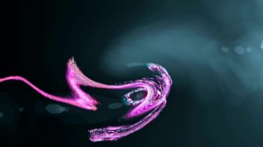 ekranda renkli şekiller dans