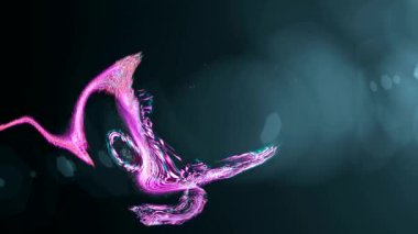 ekranda renkli şekiller dans