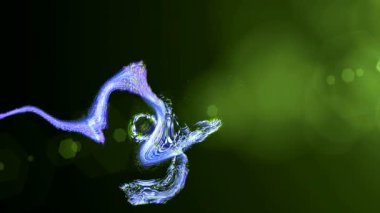 ekranda renkli şekiller dans