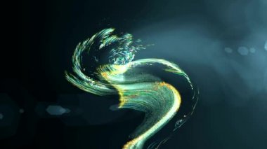 ekranda şenlikli havai fişek çiçek dans