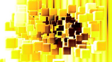 ekranda dans renkli bloklar