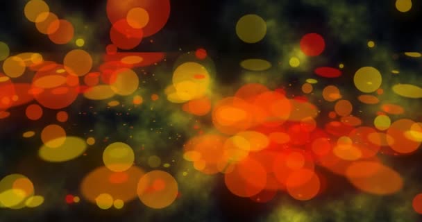 cercles colorés de danse sur l'écran 